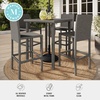 image:imageMartha Stewart Bedford IndoorOutdoor Patio Bar Stools with Rattan Wicker Finish in Brown Set of 2Grey