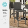 image:imageMartha Stewart Bedford IndoorOutdoor Patio Bar Stools with Rattan Wicker Finish in Brown Set of 2Grey