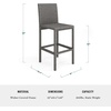 image:imageMartha Stewart Bedford IndoorOutdoor Patio Bar Stools with Rattan Wicker Finish in Brown Set of 2Grey