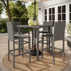 image:imageMartha Stewart Bedford IndoorOutdoor Patio Bar Stools with Rattan Wicker Finish in Brown Set of 2Grey