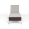 image:imageMartha Stewart Bedford IndoorOutdoor Patio Chaise Lounge Chair with Adjustable Back and Rattan Wicker Finish in Gray with Gray AllWeather CushionsBrown