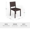 image:imageMartha Stewart Bedford IndoorOutdoor Stackable Patio Chairs with Rattan Wicker Finish in Gray Set of 2Brown