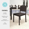 image:imageMartha Stewart Bedford IndoorOutdoor Stackable Patio Chairs with Rattan Wicker Finish in Gray Set of 2Brown