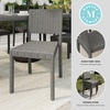 image:imageMartha Stewart Bedford IndoorOutdoor Stackable Patio Chairs with Rattan Wicker Finish in Gray Set of 2Grey