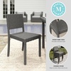 image:imageMartha Stewart Bedford IndoorOutdoor Stackable Patio Chairs with Rattan Wicker Finish in Gray Set of 2Grey