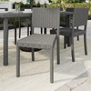 image:imageMartha Stewart Bedford IndoorOutdoor Stackable Patio Chairs with Rattan Wicker Finish in Gray Set of 2Grey