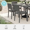 image:imageMartha Stewart Bedford IndoorOutdoor Stackable Patio Chairs with Rattan Wicker Finish in Gray Set of 2Grey