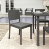 image:imageMartha Stewart Bedford IndoorOutdoor Stackable Patio Chairs with Rattan Wicker Finish in Gray Set of 2Grey