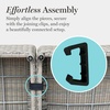 image:imageMartha Stewart Lily Pond IndoorOutdoor Armless Patio Center Seat in Weathered Gray Rattan Wicker with AllWeather Gray Back and Seat Cushions 300 Lb Static Weight