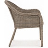 image:imageMartha Stewart Lily Pond IndoorOutdoor Weathered Gray Rattan Wicker Patio Dining Armchair with Gray Seat Cushion Stackable Up to 8 High 300 Lb Static WeightSet of 2