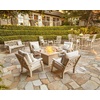 image:imageMartha Stewart by POLYWOOD Chinoiserie 3Piece Outdoor Rocking Chair Set with Patio Side Table White HDPE AllWeather Furniture Classic Porch Rockers for Deck Garden amp Backyard Made in The USASlate Grey