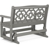 image:imageMartha Stewart by POLYWOOD Chinoiserie 48 Glider in SandSlate Grey