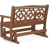 image:imageMartha Stewart by POLYWOOD Chinoiserie 48 Glider in SandTeak