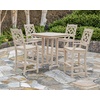 image:imageMartha Stewart by POLYWOOD Chinoiserie 5Piece Bar Set in BlackCOLORNAME