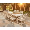 image:imageMartha Stewart by POLYWOOD Chinoiserie 9Piece Dining Set with Trestle Legs in TeakMahogany