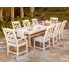 image:imageMartha Stewart by POLYWOOD Chinoiserie 9Piece Dining Set with Trestle Legs in TeakTeak