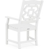 image:imageMartha Stewart by POLYWOOD Chinoiserie 9Piece Dining Set with Trestle Legs in TeakWhite