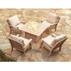 image:imageMartha Stewart by POLYWOOD Chinoiserie Outdoor Deep Seating Chair with Cushion Slate GreyNatural Linen Durable and Comfortable HDPE AllWeather Patio Furniture for Deck Backyard Made in The USASand  Ash Charcoal
