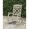 image:imageMartha Stewart by POLYWOOD Chinoiserie Outdoor Rocking Chair Black Durable HDPE AllWeather Patio Furniture with Decorative Lattice Classic Porch Rocker for Deck Garden amp Backyard Made in the USASand