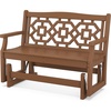 image:imageMartha Stewart by POLYWOOD Chinoiserie 48 Glider in SandTeak