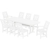 image:imageMartha Stewart by POLYWOOD Chinoiserie 9Piece Dining Set with Trestle Legs in TeakWhite