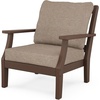 image:imageMartha Stewart by POLYWOOD Chinoiserie Outdoor Deep Seating Chair with Cushion Slate GreyNatural Linen Durable and Comfortable HDPE AllWeather Patio Furniture for Deck Backyard Made in The USAMahogany  Spiced Burlap