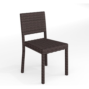 image:imageMartha Stewart Bedford IndoorOutdoor Stackable Patio Chairs with Rattan Wicker Finish in Gray Set of 2Brown