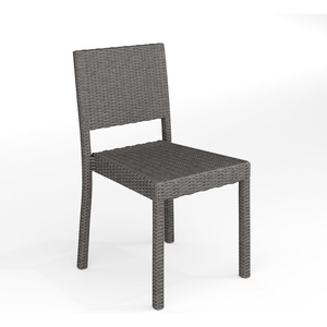 image:imageMartha Stewart Bedford IndoorOutdoor Stackable Patio Chairs with Rattan Wicker Finish in Gray Set of 2Grey