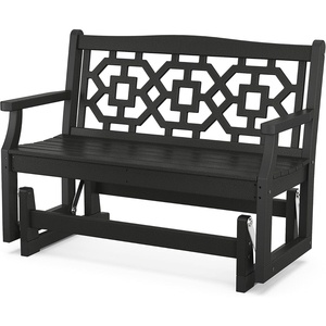 image:imageMartha Stewart by POLYWOOD Chinoiserie 48 Glider in SandBlack