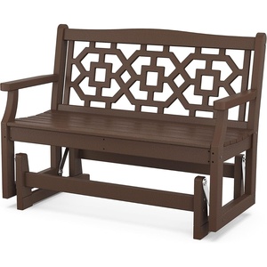 image:imageMartha Stewart by POLYWOOD Chinoiserie 48 Glider in SandMahogany