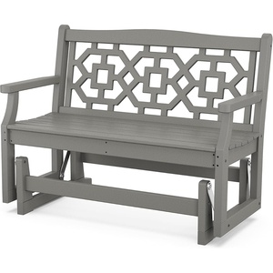 image:imageMartha Stewart by POLYWOOD Chinoiserie 48 Glider in SandSlate Grey