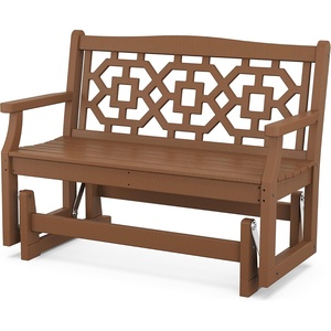 image:imageMartha Stewart by POLYWOOD Chinoiserie 48 Glider in SandTeak