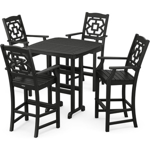 image:imageMartha Stewart by POLYWOOD Chinoiserie 5Piece Bar Set in BlackBlack