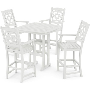 image:imageMartha Stewart by POLYWOOD Chinoiserie 5Piece Bar Set in BlackCOLORNAME