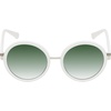image:imageMartha Stewart Womens Martha Stewart Rounded Panto Plastic Frame With a Slim Metal BridgeWhite