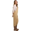 image:imageMartha Stewart Convertible Overall Denim Utility Jumpsuit Adjustable Cotton Workwear Stretch BibsSand