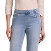 image:imageMartha Stewart Womens PullOn Straight Ankle Pant Stretch Twill amp Denim Casual Trouser with Full Elastic WaistbandLight Wash