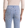 image:imageMartha Stewart Womens PullOn Straight Ankle Pant Stretch Twill amp Denim Casual Trouser with Full Elastic WaistbandLight Wash