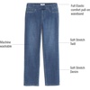 image:imageMartha Stewart Womens PullOn Straight Ankle Pant Stretch Twill amp Denim Casual Trouser with Full Elastic WaistbandMedium Wash