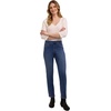 image:imageMartha Stewart Womens PullOn Straight Ankle Pant Stretch Twill amp Denim Casual Trouser with Full Elastic WaistbandMedium Wash