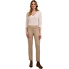 image:imageMartha Stewart Womens PullOn Straight Ankle Pant Stretch Twill amp Denim Casual Trouser with Full Elastic WaistbandSand