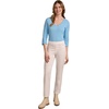 image:imageMartha Stewart Womens PullOn Straight Ankle Pant Stretch Twill amp Denim Casual Trouser with Full Elastic WaistbandWhite
