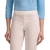 image:imageMartha Stewart Womens PullOn Straight Ankle Pant Stretch Twill amp Denim Casual Trouser with Full Elastic WaistbandWhite