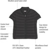 image:imageMartha Stewart Womens Quilted Puffer Vest Lightweight Short Sleeve Jacket with Pockets Warm Winter CoatCaviar