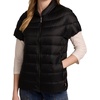 image:imageMartha Stewart Womens Quilted Puffer Vest Lightweight Short Sleeve Jacket with Pockets Warm Winter CoatCaviar