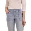 image:imageMartha Stewart Womens Straight Leg Patch Pocket Pant Soft Stretch Denim amp Twill Trouser with Waist StabilizerPale Wash