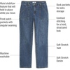 image:imageMartha Stewart Womens Straight Leg Patch Pocket Pant Soft Stretch Denim amp Twill Trouser with Waist StabilizerSand