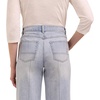 image:imageMartha Stewart Womens Wide Leg Pintuck Pant HighRise Soft Stretch Denim amp Twill Trouser with Front Seam DetailPale Wash