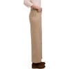 image:imageMartha Stewart Womens Wide Leg Pintuck Pant HighRise Soft Stretch Denim amp Twill Trouser with Front Seam DetailSand
