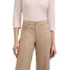 image:imageMartha Stewart Womens Wide Leg Pintuck Pant HighRise Soft Stretch Denim amp Twill Trouser with Front Seam DetailSand